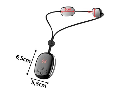 Masażer elektrostymulator szyi usb 15 mocy 4 tryby grzania masaż karku ems Masażer elektrostymulator szyi usb 15 mocy 4 tryby grzania masaż karku ems