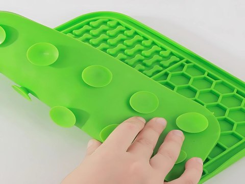 Mata spowalniająca jedzenie dla psa kota silikonowa tacka antystresowa 20cm Mata spowalniająca jedzenie dla psa kota silikonowa tacka antystresowa 20cm