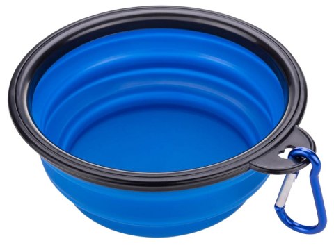 Miska silikonowa dla psa składana podróżna turystyczna karabińczyk 400ml Miska silikonowa dla psa składana podróżna turystyczna karabińczyk 400ml