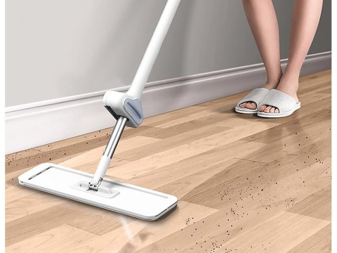 Mop płaski z wyciskaczem ręcznym 125cm chłonny składany szeroki mirkofibra Mop płaski z wyciskaczem ręcznym 125cm chłonny składany szeroki mirkofibra