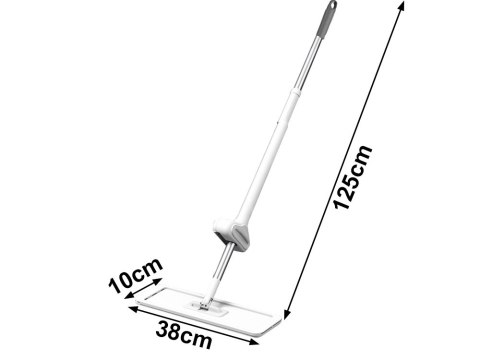 Mop płaski z wyciskaczem ręcznym 125cm chłonny składany szeroki mirkofibra Mop płaski z wyciskaczem ręcznym 125cm chłonny składany szeroki mirkofibra