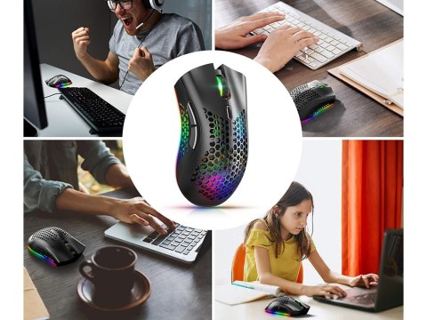 Myszka bezprzewodowa 2,4 ghz mysz do laptopa sensor optyczny podświetlenie Myszka bezprzewodowa 2,4 ghz mysz do laptopa sensor optyczny podświetlenie