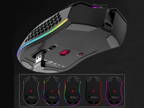 Myszka bezprzewodowa 2,4 ghz mysz do laptopa sensor optyczny podświetlenie Myszka bezprzewodowa 2,4 ghz mysz do laptopa sensor optyczny podświetlenie