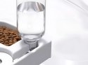 Podwójna miska 2w1 na karmię i wodę z zbiornikiem 500 ml dla psa kota