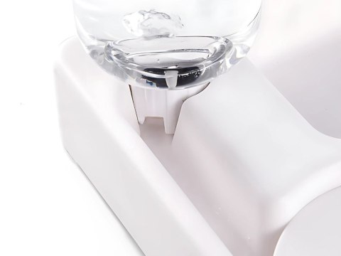 Podwójna miska 2w1 na karmię i wodę z zbiornikiem 500 ml dla psa kota Podwójna miska 2w1 na karmię i wodę z zbiornikiem 500 ml dla psa kota