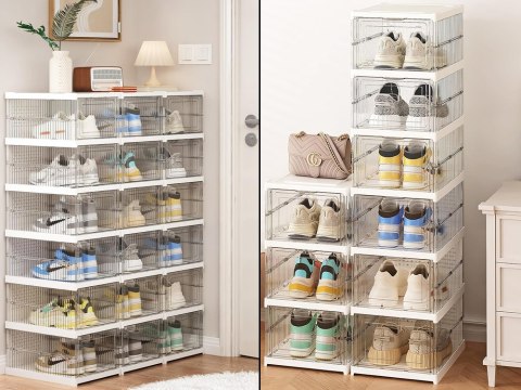 Półka na buty obuwie organizer szafka piętrowa stojak regał 5 poziomów duży Półka na buty obuwie organizer szafka piętrowa stojak regał 5 poziomów duży