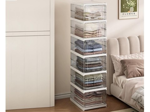 Półka na buty obuwie organizer szafka piętrowa stojak regał 5 poziomów duży Półka na buty obuwie organizer szafka piętrowa stojak regał 5 poziomów duży