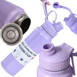 Termos bidon termiczny kubek pojemny 700ml z uchwytem na ciepłe i zimne
