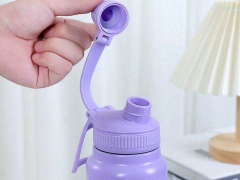 Termos bidon termiczny kubek pojemny 700ml z uchwytem na ciepłe i zimne Termos bidon termiczny kubek pojemny 700ml z uchwytem na ciepłe i zimne