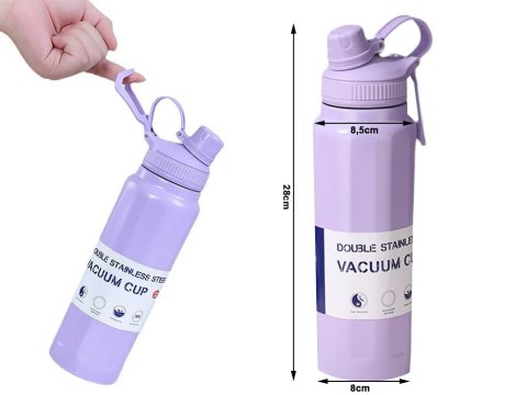 Termos bidon termiczny kubek pojemny 700ml z uchwytem na ciepłe i zimne Termos bidon termiczny kubek pojemny 700ml z uchwytem na ciepłe i zimne