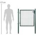 BRAMA FURTKA WEJŚCIOWA OGRODOWA ZE STALI 107.5 X 150 CM