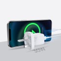 ŁADOWARKA SIECIOWA DO TELEFONU USB-C USB 30W PD QC 4.5A ANGIELSKA WTYCZKA UK BIAŁY