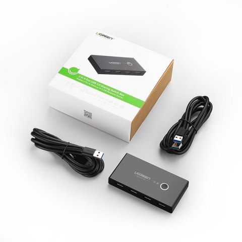 SWITCH BOX HUB PRZEŁĄCZNIK 4X USB 3.2 GEN 1 ROZDZIELACZ USB NA DWA KOMPUTERY - CZARNY SWITCH BOX HUB PRZEŁĄCZNIK 4X USB 3.2 GEN 1 ROZDZIELACZ USB NA DWA KOMPUTERY - CZARNY