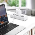 SZYBKA ŁADOWARKA SIECIOWA USB-C + USB 36 W QUICK CHARGE 4.0 POWER DELIVERY BIAŁY