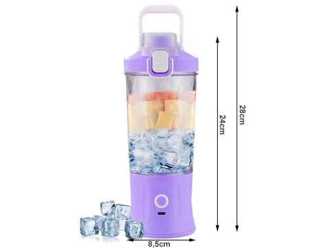 Blender do smoothie przenośny usb bezprzewodowy rozdrabniacz do lodu fiolet Blender do smoothie przenośny usb bezprzewodowy rozdrabniacz do lodu fiolet