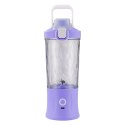 Blender do smoothie przenośny usb bezprzewodowy rozdrabniacz do lodu fiolet