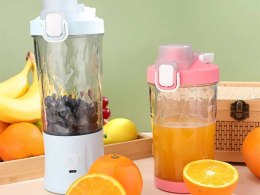 Blender do smoothie przenośny usb bezprzewodowy rozdrabniacz lodu niebieski