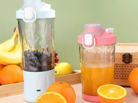 Blender do smoothie przenośny usb bezprzewodowy rozdrabniacz lodu niebieski Blender do smoothie przenośny usb bezprzewodowy rozdrabniacz lodu niebieski