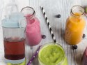 Blender do smoothie przenośny usb bezprzewodowy rozdrabniacz lodu niebieski