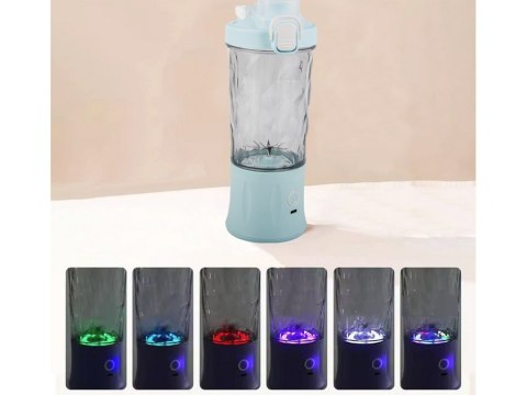 Blender do smoothie przenośny usb bezprzewodowy rozdrabniacz lodu niebieski Blender do smoothie przenośny usb bezprzewodowy rozdrabniacz lodu niebieski