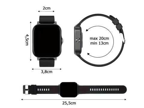 SMART WATCH ZL54CJ ZEGAREK CZARNY (50) GAB_A SMART WATCH ZL54CJ ZEGAREK CZARNY (50) GAB_A