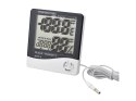Termometr cyfrowy lcd wew. Zewnętrzny data alarm