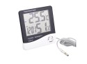 Termometr cyfrowy lcd wew. Zewnętrzny data alarm