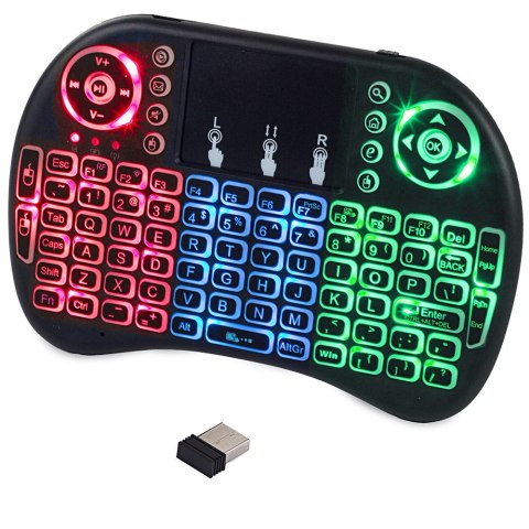 Klawiatura bezprzewodowa mini podświewtlana tv led Klawiatura bezprzewodowa mini podświewtlana tv led