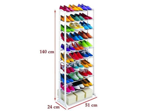 Półka na buty obuwie metalowa 30 par szafka regał Półka na buty obuwie metalowa 30 par szafka regał