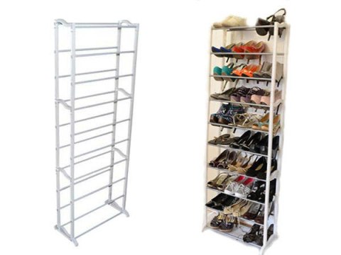 Półka na buty obuwie metalowa 30 par szafka regał Półka na buty obuwie metalowa 30 par szafka regał