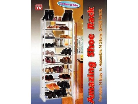 Półka na buty obuwie metalowa 30 par szafka regał Półka na buty obuwie metalowa 30 par szafka regał