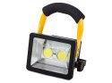 Halogen lampa przenośny 2 x led cob 30w akumulator