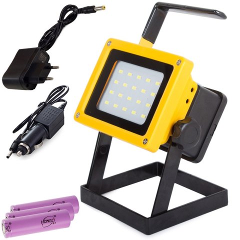 Halogen lampa przenośny led 20 smd 100w akumulator Halogen lampa przenośny led 20 smd 100w akumulator