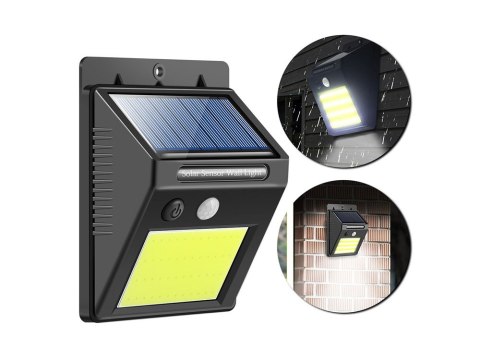 Lampa solarna 48 led cob czujnik zmierzchu i ruchu Lampa solarna 48 led cob czujnik zmierzchu i ruchu