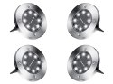 Lampki solarne gruntowe lampa ogrodowa 8 led 4 szt