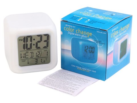 Budzik zegar termometr lcd kameleon Budzik zegar termometr lcd kameleon