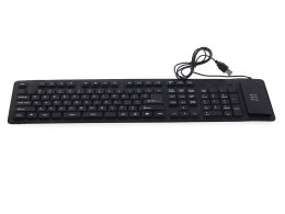 Klawiatura silikonowa gumowa czarna usb numeryczna