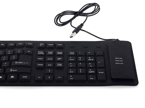 Klawiatura silikonowa gumowa czarna usb numeryczna Klawiatura silikonowa gumowa czarna usb numeryczna