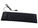 Klawiatura silikonowa gumowa usb bezgłośna do pc