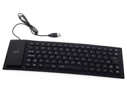 Klawiatura silikonowa gumowa usb bezgłośna do pc
