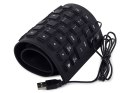 Klawiatura silikonowa gumowa usb bezgłośna do pc