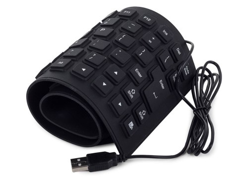 Klawiatura silikonowa gumowa usb bezgłośna do pc Klawiatura silikonowa gumowa usb bezgłośna do pc