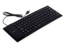 Klawiatura silikonowa gumowa usb bezgłośna do pc