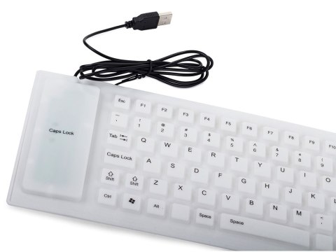 Klawiatura silikonowa gumowa usb bezgłośna do pc Klawiatura silikonowa gumowa usb bezgłośna do pc