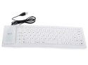 Klawiatura silikonowa gumowa usb bezgłośna do pc