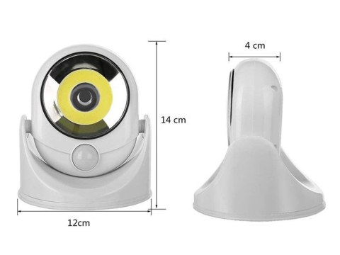 Lampka led cob 360 na baterie z czujnikiem ruchu Lampka led cob 360 na baterie z czujnikiem ruchu