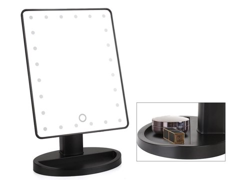 Lusterko kosmetyczne podświetlane 16 led duże Lusterko kosmetyczne podświetlane 16 led duże