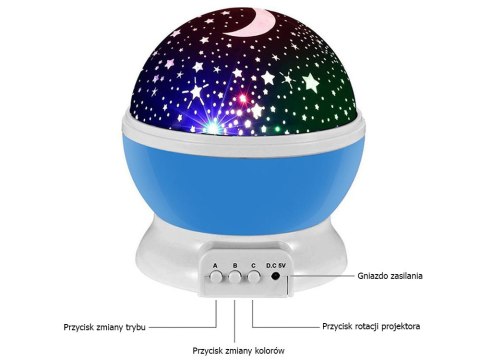 Projektor gwiazd star master koło lampka nocna Projektor gwiazd star master koło lampka nocna