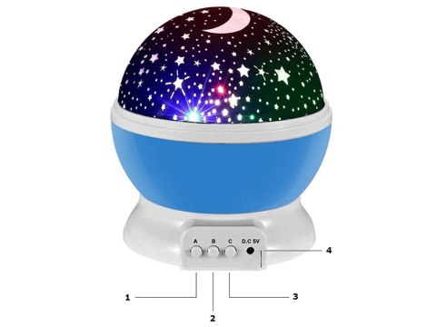 Projektor gwiazd star master koło lampka nocna Projektor gwiazd star master koło lampka nocna