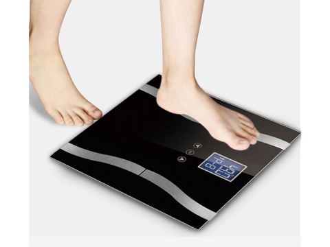 Analityczna waga łazienkowa 180kg szklana lcd Analityczna waga łazienkowa 180kg szklana lcd